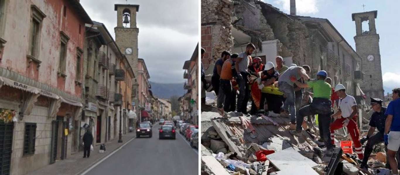 Σεισμική δόνηση 5,4 Ρίχτερ στην Κεντρική Ιταλία (χάρτης) (upd2)